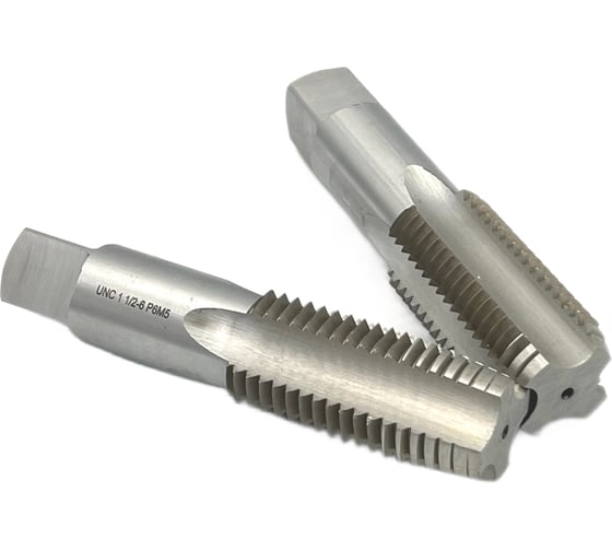 Метчик TORNERI UNC 1 1/2" 6 нитей Р6М5 комплект из 2-х штук 035380 1