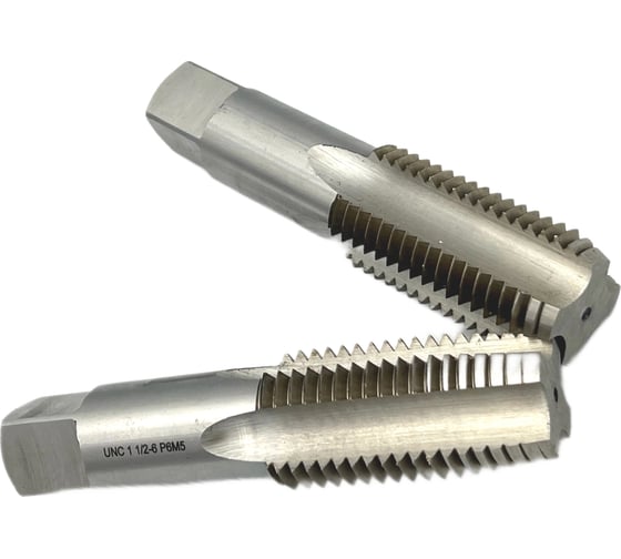 Метчик TORNERI UNC 1 1/2" 6 нитей Р6М5 комплект из 2-х штук 035380