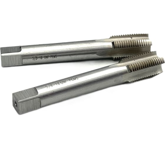 Метчик TORNERI UNF 5/8" 18 нитей Р6М5 комплект из 2-х штук 035393