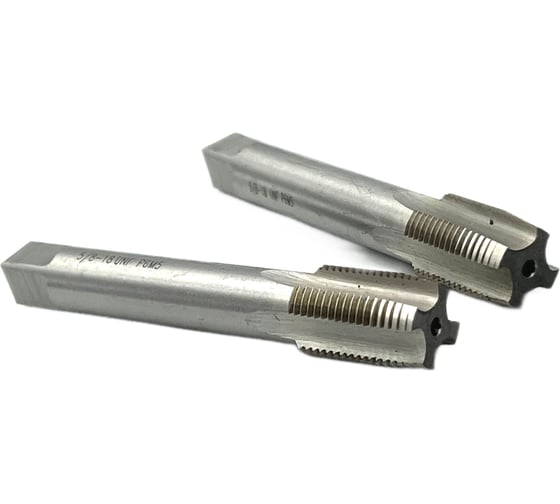 Метчик TORNERI UNF 5/8" 18 нитей Р6М5 комплект из 2-х штук 035393