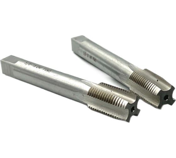 Метчик TORNERI UNF 5/8" 18 нитей Р6М5 комплект из 2-х штук 035393