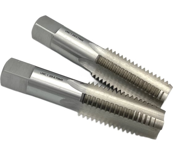 Метчик TORNERI UNC 1 3/8" 6 нитей Р6М5 комплект из 2-х штук 035379