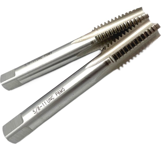 Метчик TORNERI UNC 5/8" 11 нитей Р6М5 комплект из 2-х штук 035374