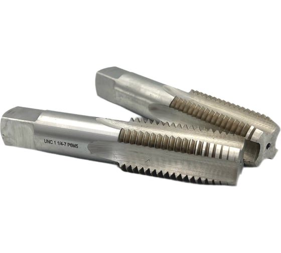 Метчик TORNERI UNC 1 1/4" 7 нитей Р6М5 комплект из 2-х штук 035378 1