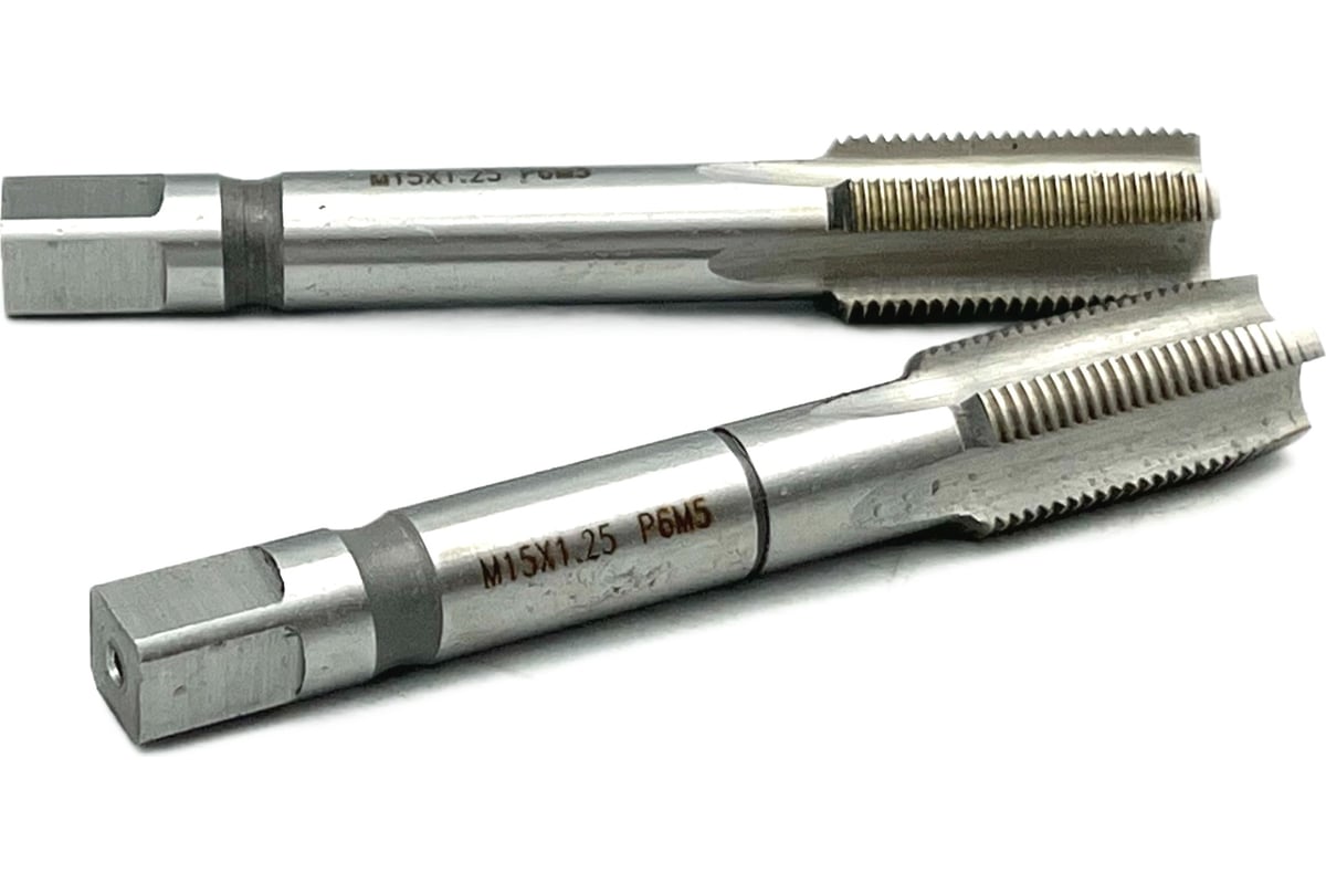 Метчик TORNERI М15х1.25 комплект из 2-х штук Р6М5 035267 - выгодная ...