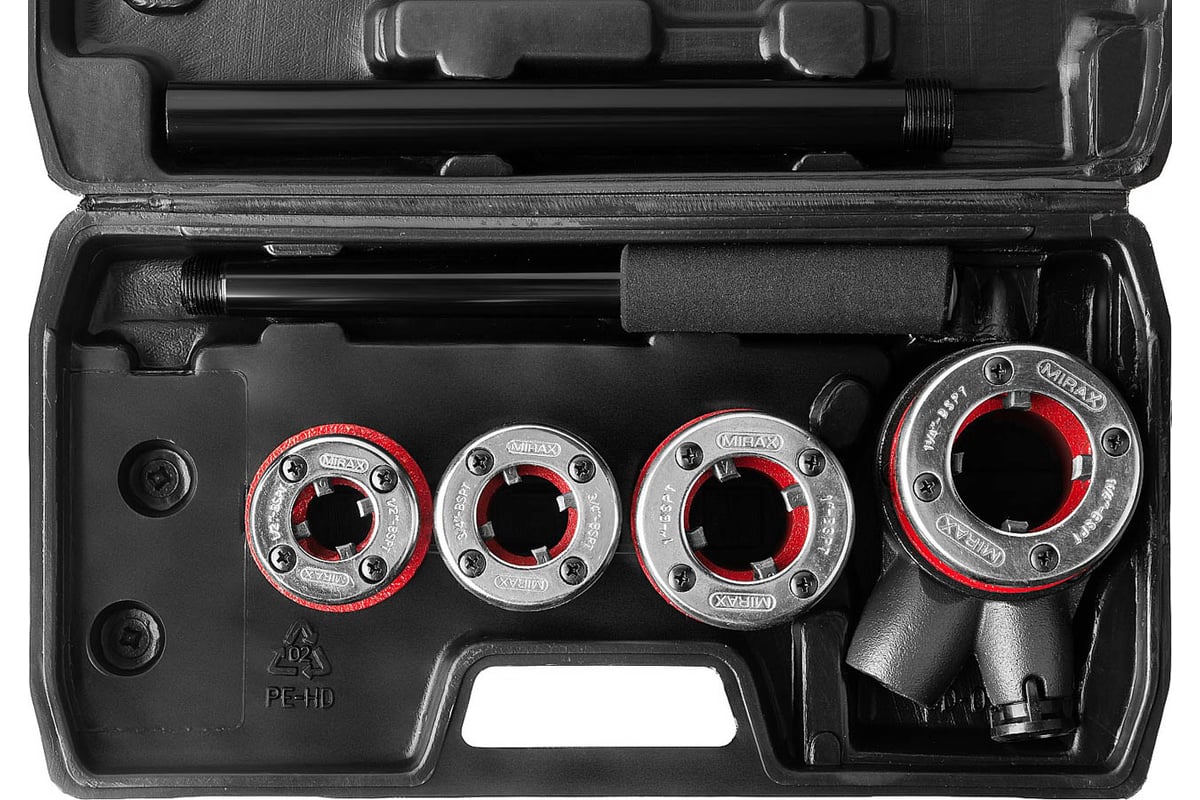 Трубный резьбонарезной набор №4 MIRAX 5 предметов 28240-H4 - выгодная ...