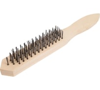 Ручная кордщетка ZOLDER Master 5-рядная, стальная проволока, деревянная ручка A1188105 ЭК000138383