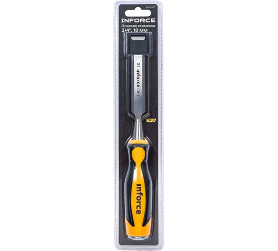 Плоская стамеска Inforce 3/4", 18 мм 06-15-07
