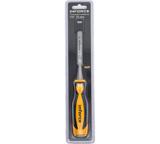 Плоская стамеска Inforce 1/2", 12 мм 06-15-08