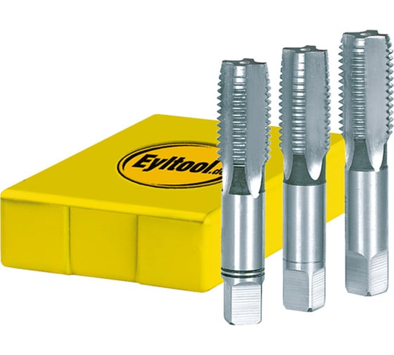 Метчик Eyltool DIN 352 HSS-E м/р M20 (x2,50) компл. из 3 шт. 15 115 M20 1