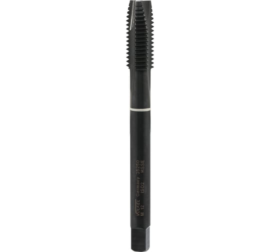 Метчик машинный VOLKEL М12 шаг 1.75мм DIN376 HSSE-VAP V35250 1