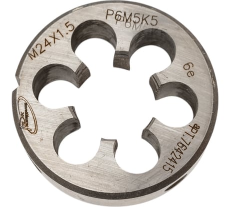 Плашка с кобальтом РОСИНСТРУМЕНТ М24.0x1.5 ГОСТ 9740-71 P6M5K5 6е 7642415