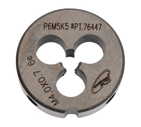 Плашка с кобальтом РОСИНСТРУМЕНТ М4.0x0.7 ГОСТ 9740-71 P6M5K5 6е 76447