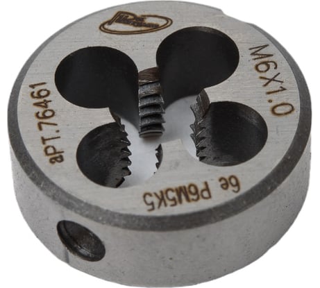 Плашка с кобальтом РОСИНСТРУМЕНТ М6.0x1.0 ГОСТ 9740-71 P6M5K5 6е 76461