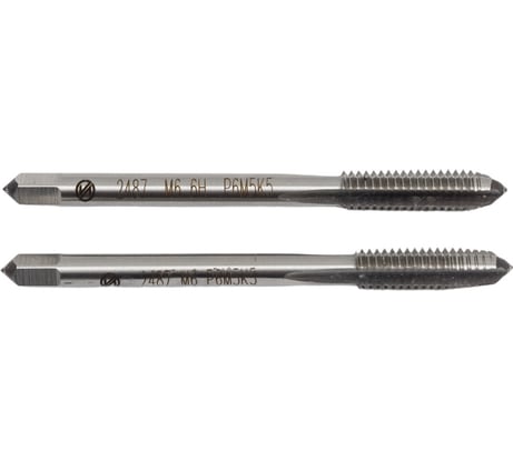 Метчик м/р ИНСТУЛС М. 6.0х1.0 осн. к-т Р6М5К5 6H 2621-2485/2487 Гост 3266-81 00001441534