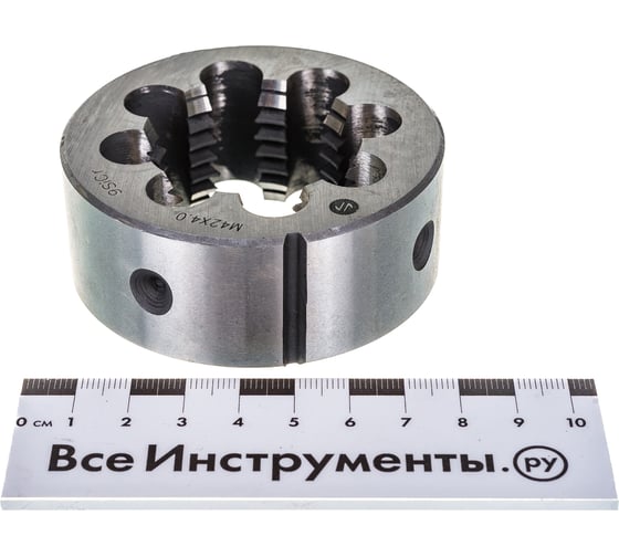 Плашка ИНСТУЛС М. 42.0х4.0х75х30 9SiCr 6g DIN223 00001178320