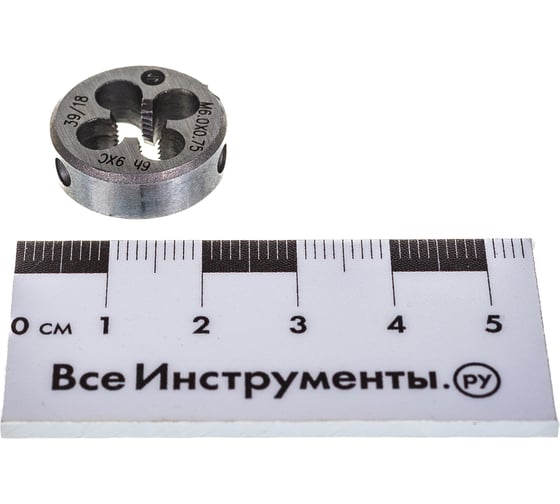 Плашка ИНСТУЛС М. 6.0х0.75х20х7 9SiCr 6h DIN223 00001289686