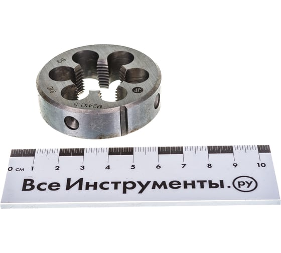 Плашка ИНСТУЛС М. 24.0х1.5х55х16 9SiCr 6g DIN223 00001240349