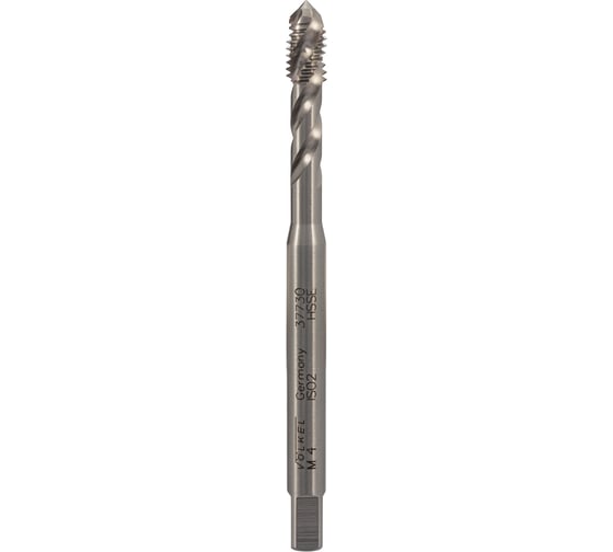 Метчик машинный спиральный VOLKEL М4 шаг 0.7мм DIN371 HSSE V37730