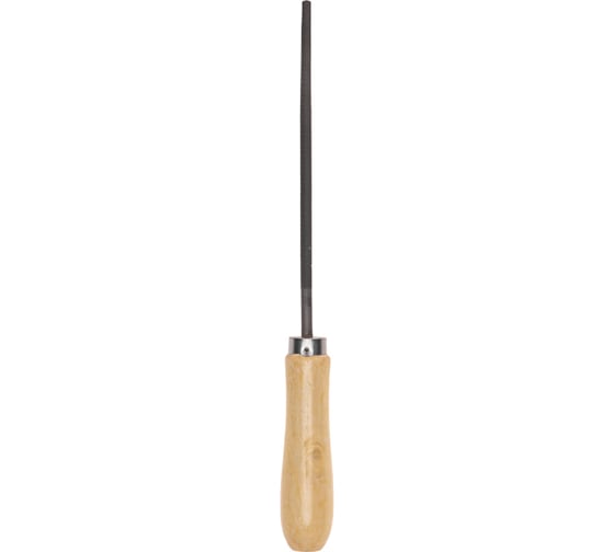 Напильник Kranz круглый 150 мм, деревянная ручка KR-12-4123