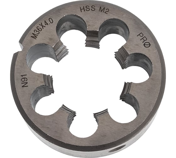 Метрическая плашка Профоснастка №91 Эксперт M36 x 4 HSS 4341, правая пласт бокс 50411191