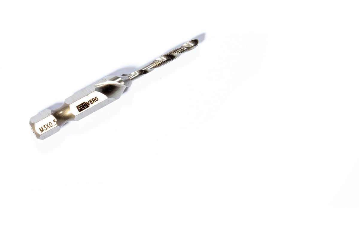 Сверло-метчик комбинированный REDVERG М3, шаг 0.5мм 500305 00006687561 ...