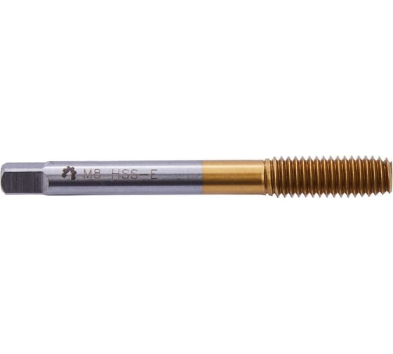 Машинно-ручной метчик WOLFSTAR M8,0х1,25 HSS-E TiN, бесстружечный, tf00812 1