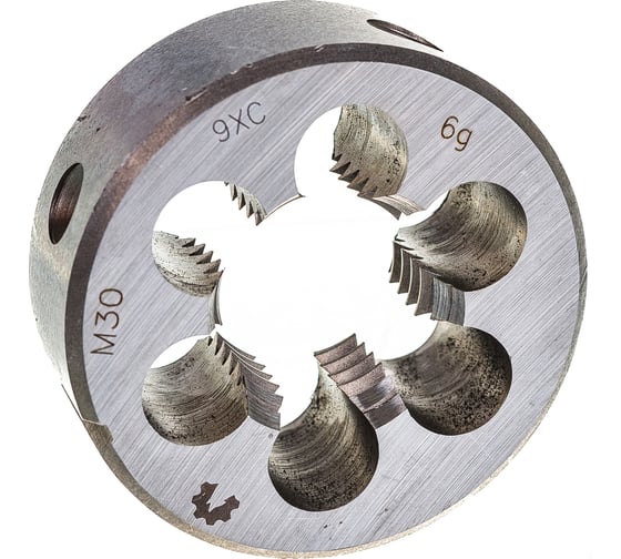 Метрическая плашка WOLFSTAR М30х3,5 9ХС Гост 9740 dr30350