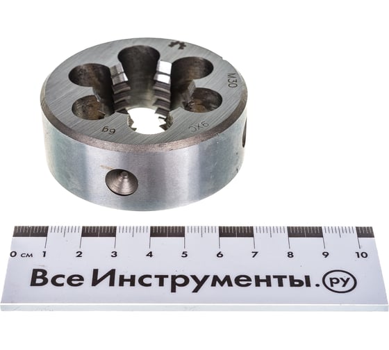 Метрическая плашка WOLFSTAR М30х3,5 9ХС Гост 9740 dr30350