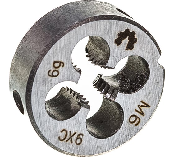 Метрическая плашка WOLFSTAR М6,0х1,0 9ХС Гост 9740 dr06100 1