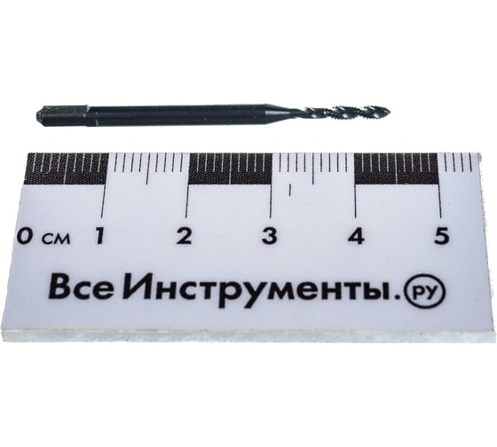 Машинно-ручной метчик WOLFSTAR M2,0х0,4 HSS-EX BLACK OXIDE, с винтовой канавкой, tn20204