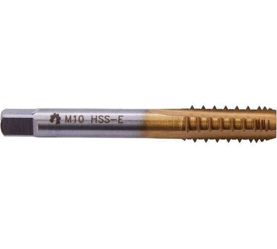 Машинно-ручной метчик WOLFSTAR M10х1,5 HSS-E TiN, шахматный, tc01015