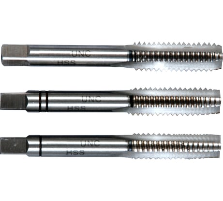 Ручные метчики PROJAHN UNC 9/16-12, HSS, DIN 352, 2B, комплект из 3 штук 93806