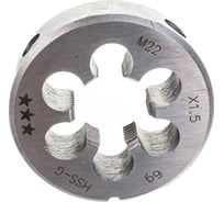 Плашка PROJAHN M22x1,5, HSS-G, DIN EN 22568, 6g, 55x16 мм 9852215