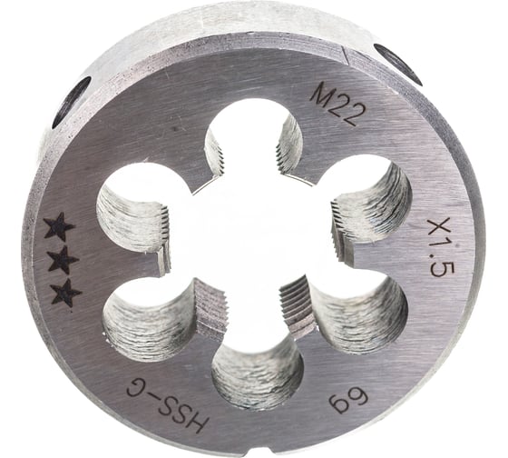 Плашка PROJAHN M22x1,5, HSS-G, DIN EN 22568, 6g, 55x16 мм 9852215 1
