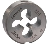 Плашка VOLKEL М6 шаг 1.0мм DINEN22568 HSS 6e 20x7мм V27509