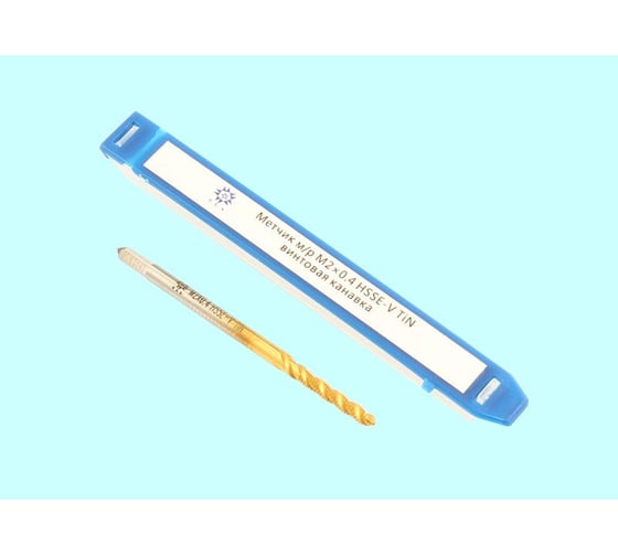 Метчик TLX М 2,0 0,4 м/р.HSSЕ-V GV3 винтовая канавка, покрытие TiN ISO 529 74567 1