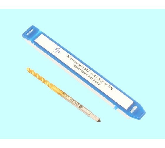 Метчик TLX М 2,0 0,4 м/р.HSSЕ-V GV3 винтовая канавка, покрытие TiN ISO 529 74567