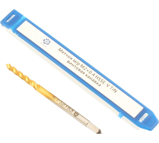Метчик TLX М 2,0 0,4 м/р.HSSЕ-V GV3 винтовая канавка, покрытие TiN ISO 529 74567