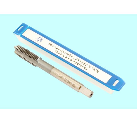 Метчик TLX М 8,0 1,25 м/р.HSSЕ-V GV3 спиральная подточка, покрытие TiСN ISO 529 74591
