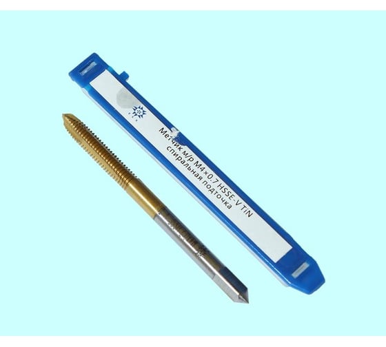 Метчик TLX М 4,0 0,7 м/р.HSSЕ-V GV3 спиральная подточка, покрытие TiN ISO 529 74579