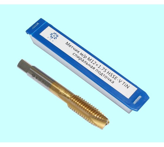 Метчик TLX М12,0 1,75 м/р.HSSЕ-V GV3 спиральная подточка, покрытие TiN ISO 529 74584