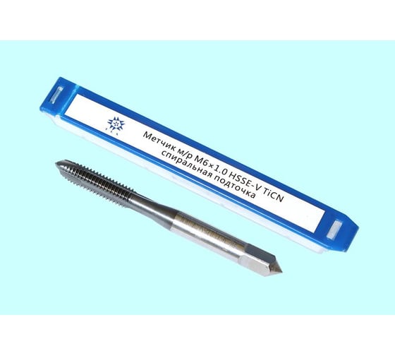 Метчик TLX М 6,0 1,0 м/р.HSSЕ-V GV3 спиральная подточка, покрытие TiСN ISO 529 74590