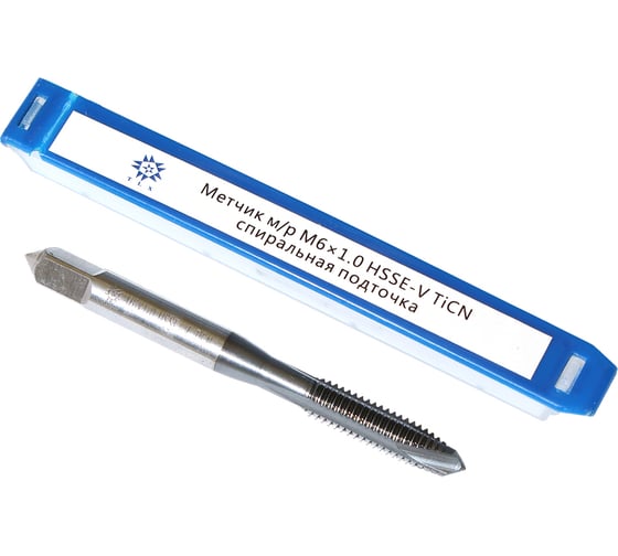 Метчик TLX М 6,0 1,0 м/р.HSSЕ-V GV3 спиральная подточка, покрытие TiСN ISO 529 74590