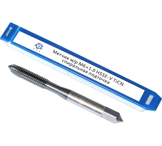 Метчик TLX М 6,0 1,0 м/р.HSSЕ-V GV3 спиральная подточка, покрытие TiСN ISO 529 74590