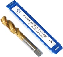 Метчик TLX М12,0 1,75 м/р.HSSЕ-V GV3 винтовая канавка, покрытие TiN ISO 529 74575