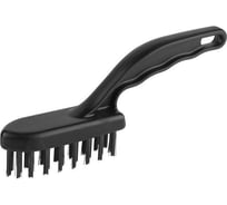 Щетка проволочная стальная STAYER PROFI малая, с пластмассовой ручкой, 4 ряда 35012-4