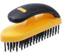 Металлическая щетка TUNDRA ручная PRO, широкая, закаленная проволока, 2К рукоятка, 5-рядная 3593376