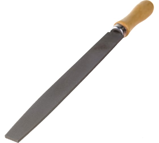 Напильник TUNDRA плоский, сталь У10, деревянная рукоятка, №2, 200 мм 1002720