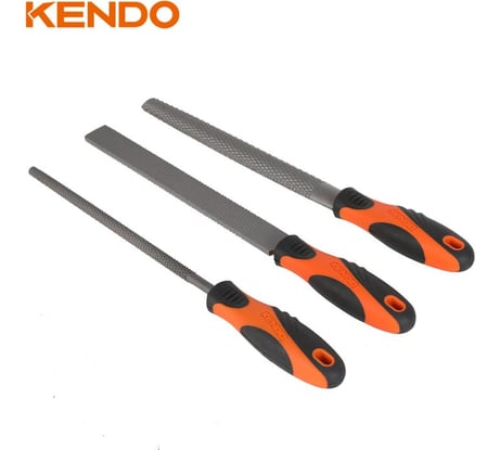 Набор рашпилей KENDO 200 мм, 3 шт. 85117